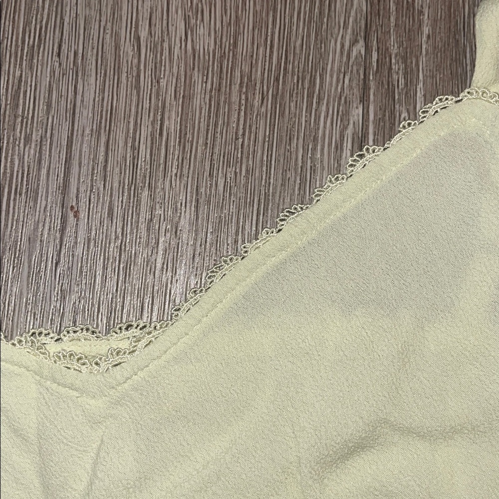 Express Y2K vintage Light green Camisole Top size 10 tank lace - Picture 2 of 6